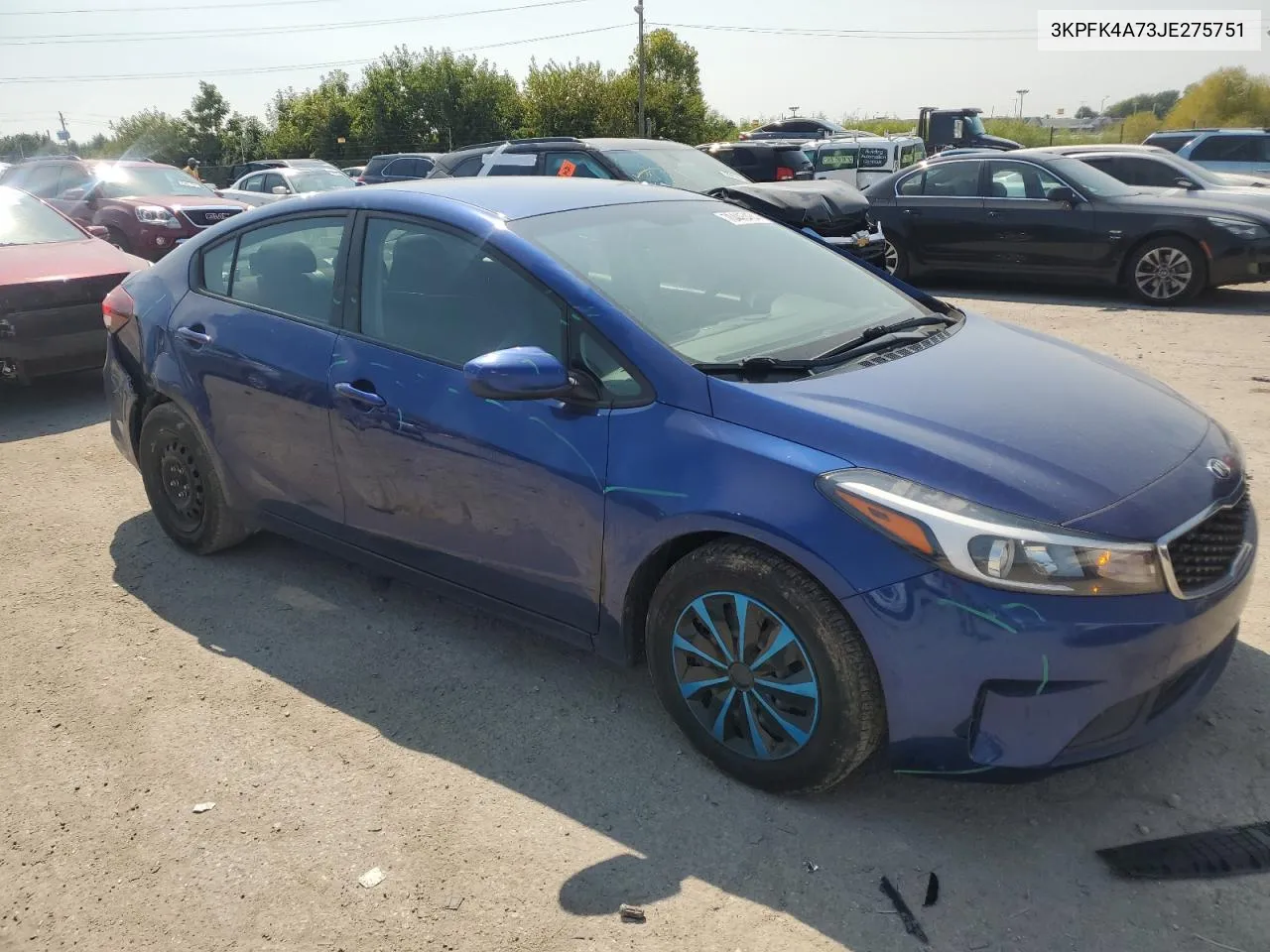 3KPFK4A73JE275751 2018 Kia Forte Lx