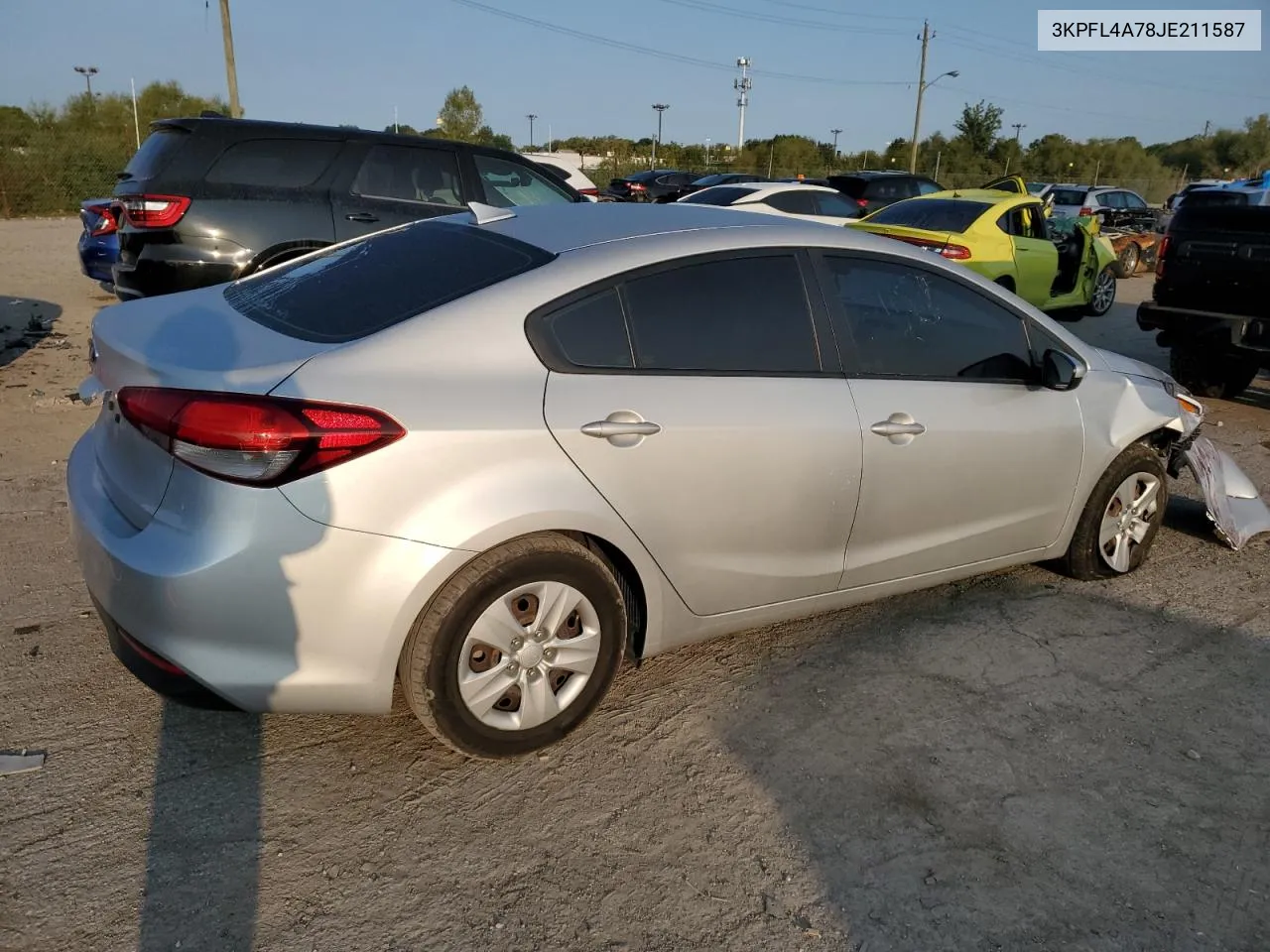 2018 Kia Forte Lx VIN: 3KPFL4A78JE211587 Lot: 70703744