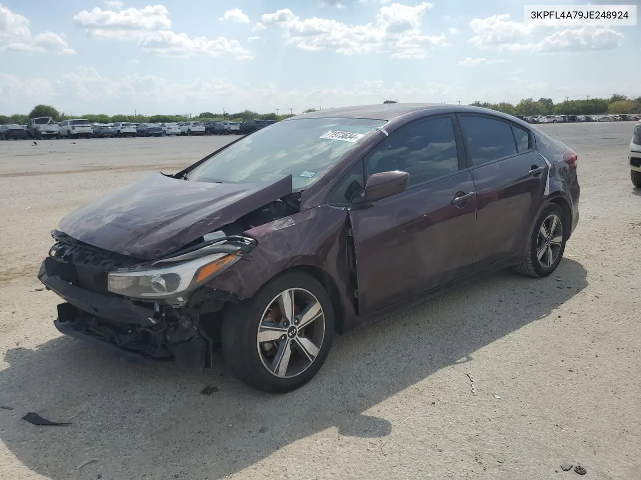 2018 Kia Forte Lx VIN: 3KPFL4A79JE248924 Lot: 71973634