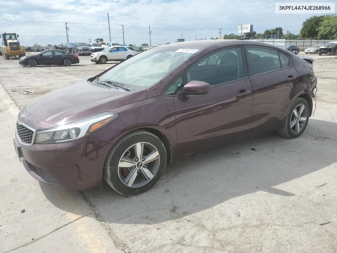 2018 Kia Forte Lx VIN: 3KPFL4A74JE268966 Lot: 72418374