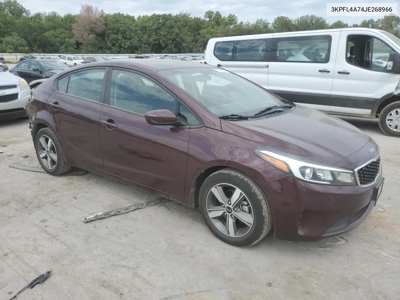 2018 Kia Forte Lx VIN: 3KPFL4A74JE268966 Lot: 72418374