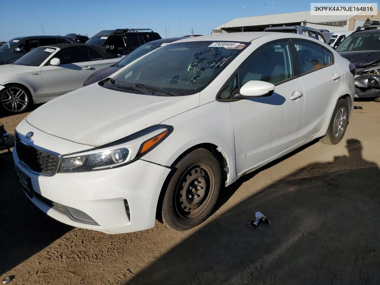 3KPFK4A79JE164816 2018 Kia Forte Lx