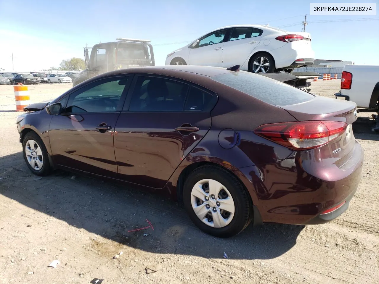 3KPFK4A72JE228274 2018 Kia Forte Lx