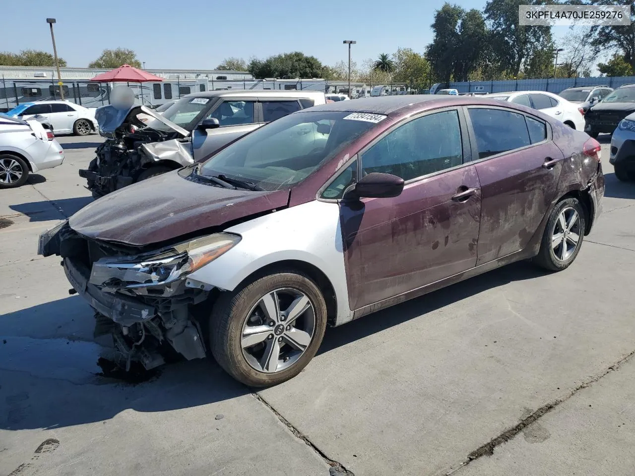 2018 Kia Forte Lx VIN: 3KPFL4A70JE259276 Lot: 73341584