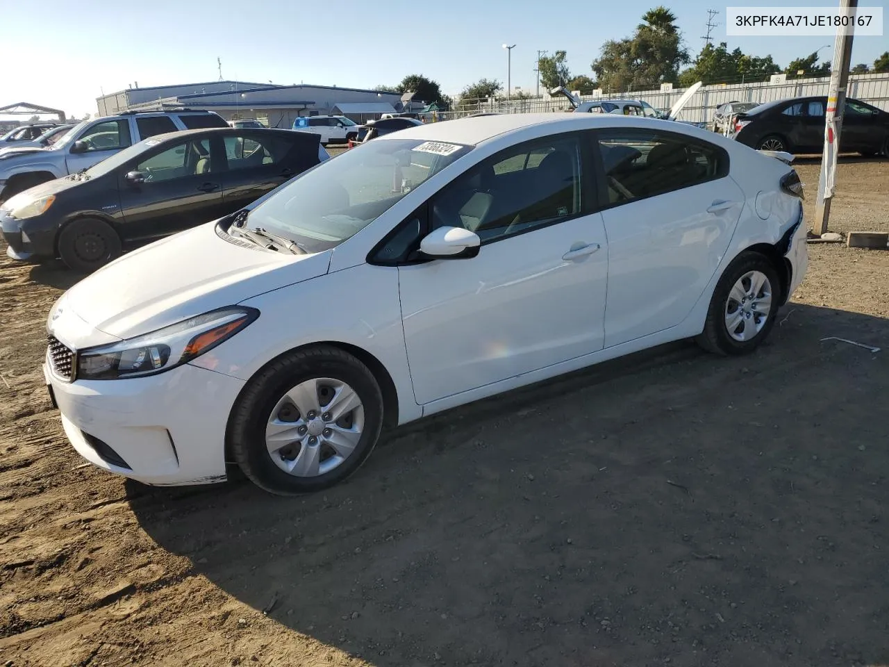 3KPFK4A71JE180167 2018 Kia Forte Lx