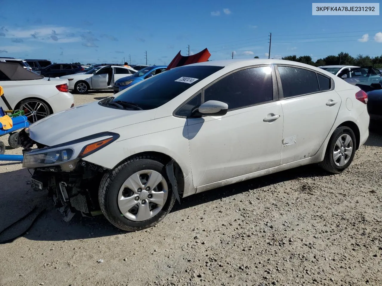 2018 Kia Forte Lx VIN: 3KPFK4A78JE231292 Lot: 73982414