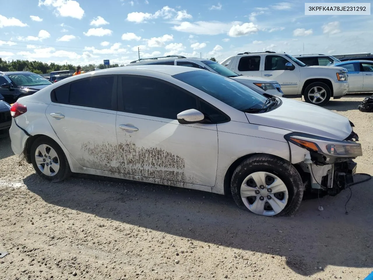 2018 Kia Forte Lx VIN: 3KPFK4A78JE231292 Lot: 73982414