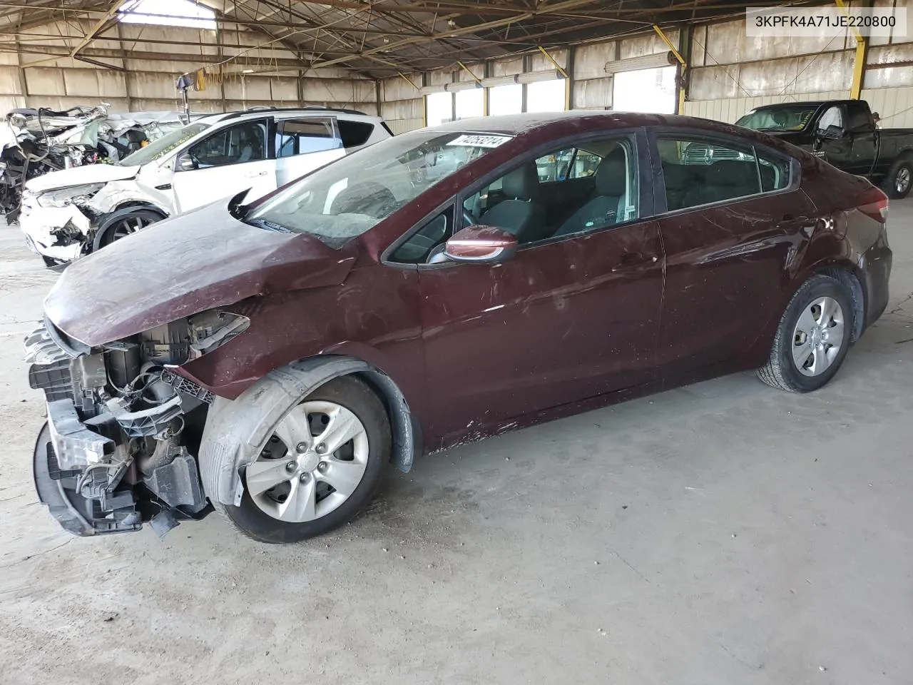 2018 Kia Forte Lx VIN: 3KPFK4A71JE220800 Lot: 74253214