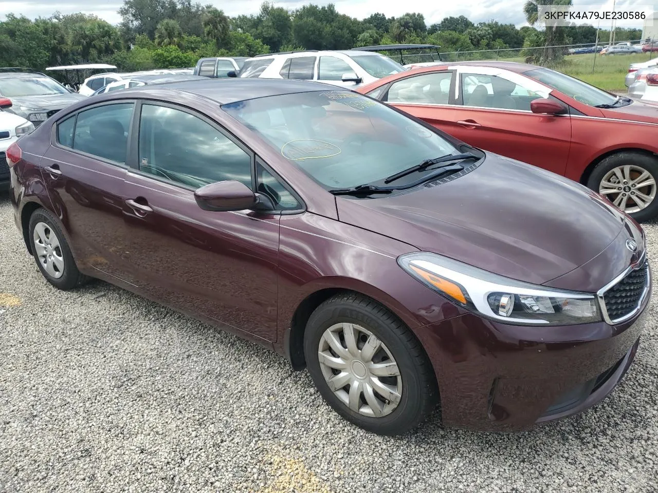 3KPFK4A79JE230586 2018 Kia Forte Lx