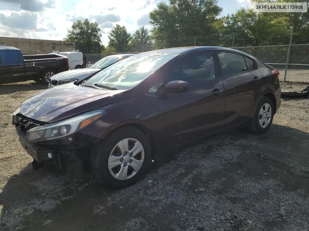 2018 Kia Forte Lx VIN: 3KPFL4A78JE173908 Lot: 74442254