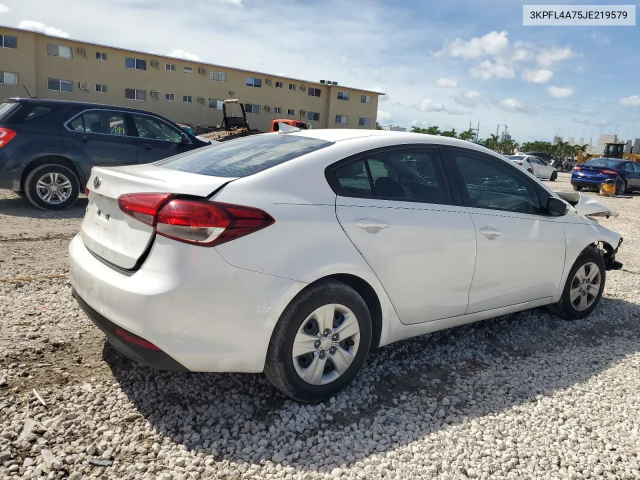 2018 Kia Forte Lx VIN: 3KPFL4A75JE219579 Lot: 75409594