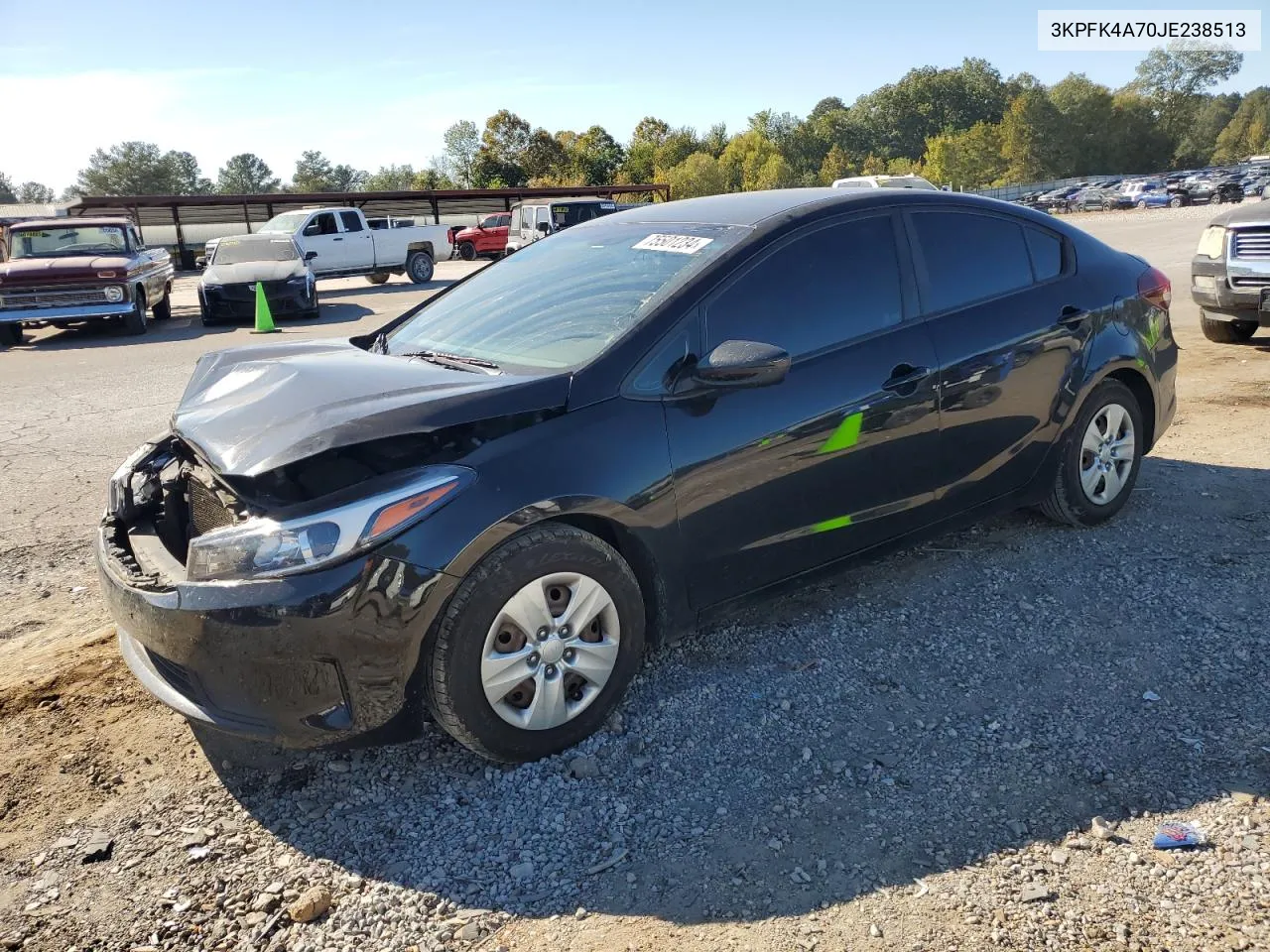 2018 Kia Forte Lx VIN: 3KPFK4A70JE238513 Lot: 75501234