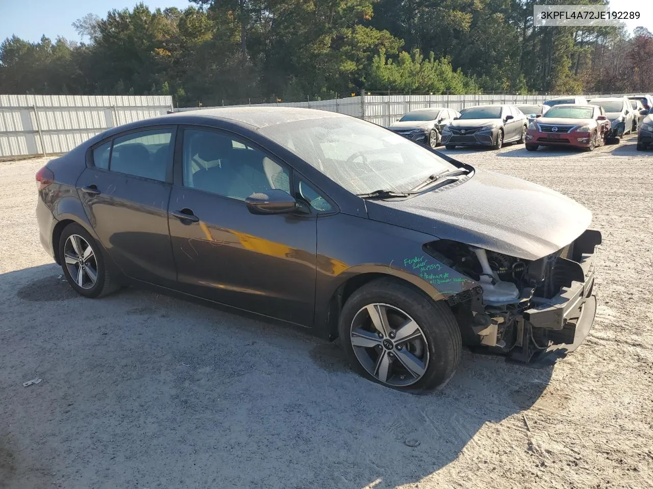 2018 Kia Forte Lx VIN: 3KPFL4A72JE192289 Lot: 76771644