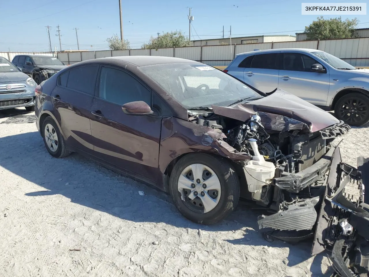 2018 Kia Forte Lx VIN: 3KPFK4A77JE215391 Lot: 77389484