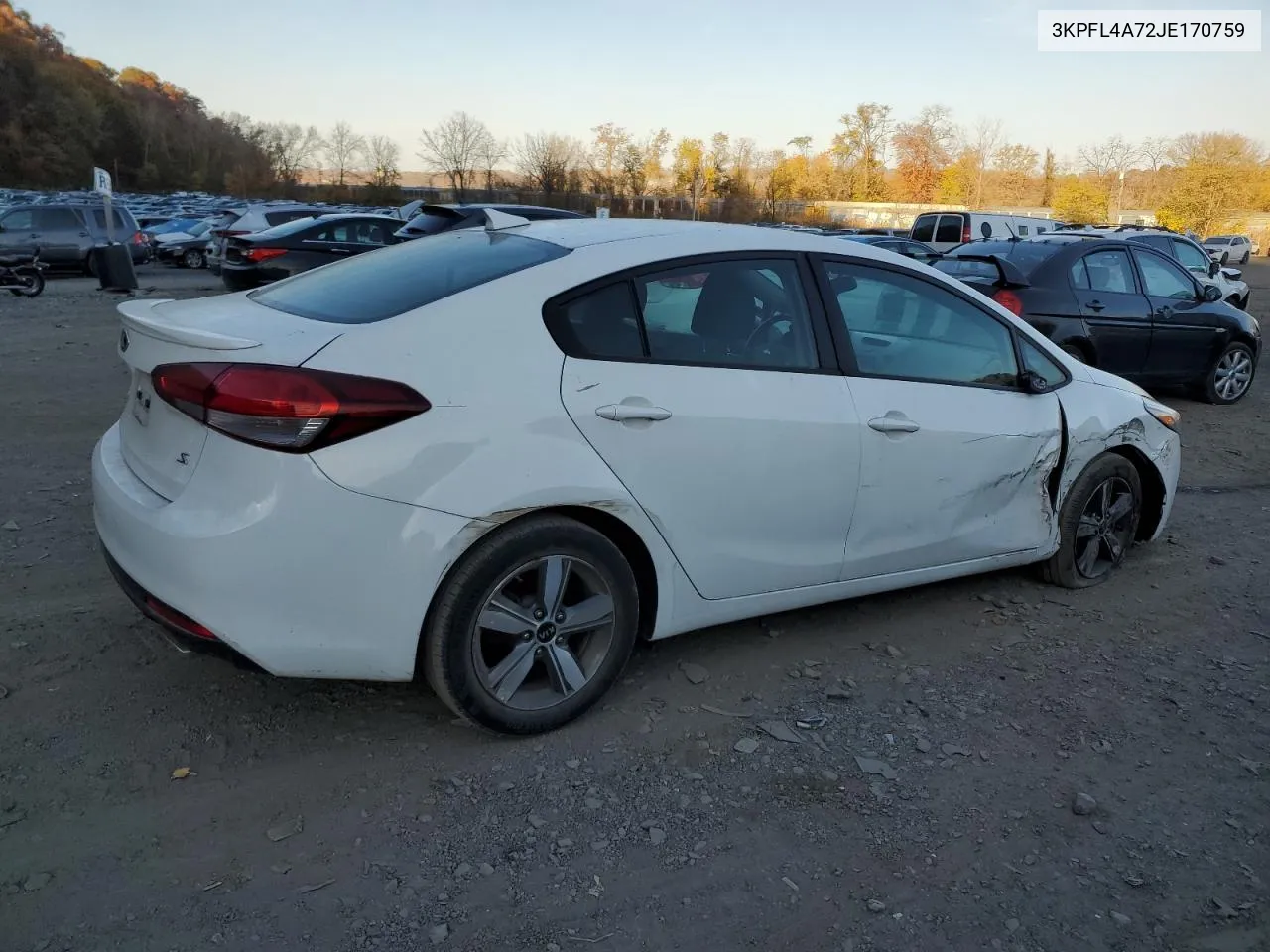 2018 Kia Forte Lx VIN: 3KPFL4A72JE170759 Lot: 77544614