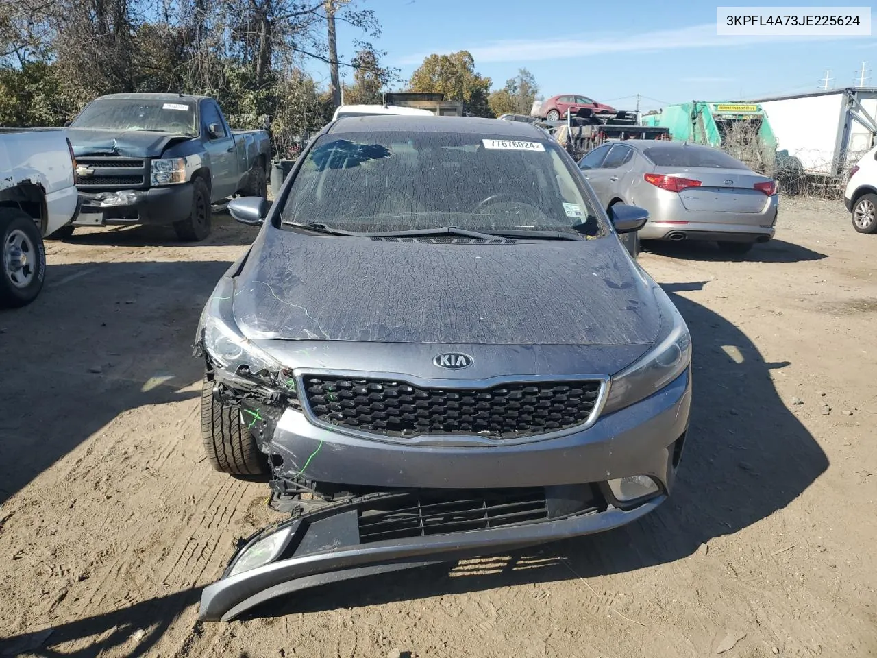 2018 Kia Forte Lx VIN: 3KPFL4A73JE225624 Lot: 77676024