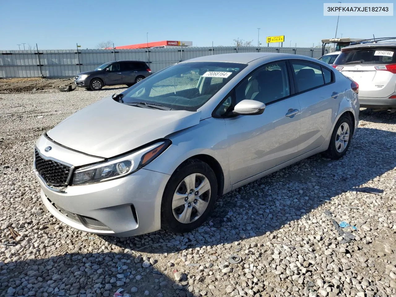 2018 Kia Forte Lx VIN: 3KPFK4A7XJE182743 Lot: 78068164