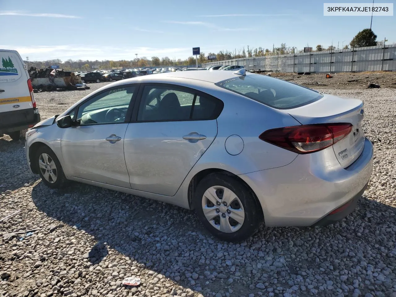 2018 Kia Forte Lx VIN: 3KPFK4A7XJE182743 Lot: 78068164