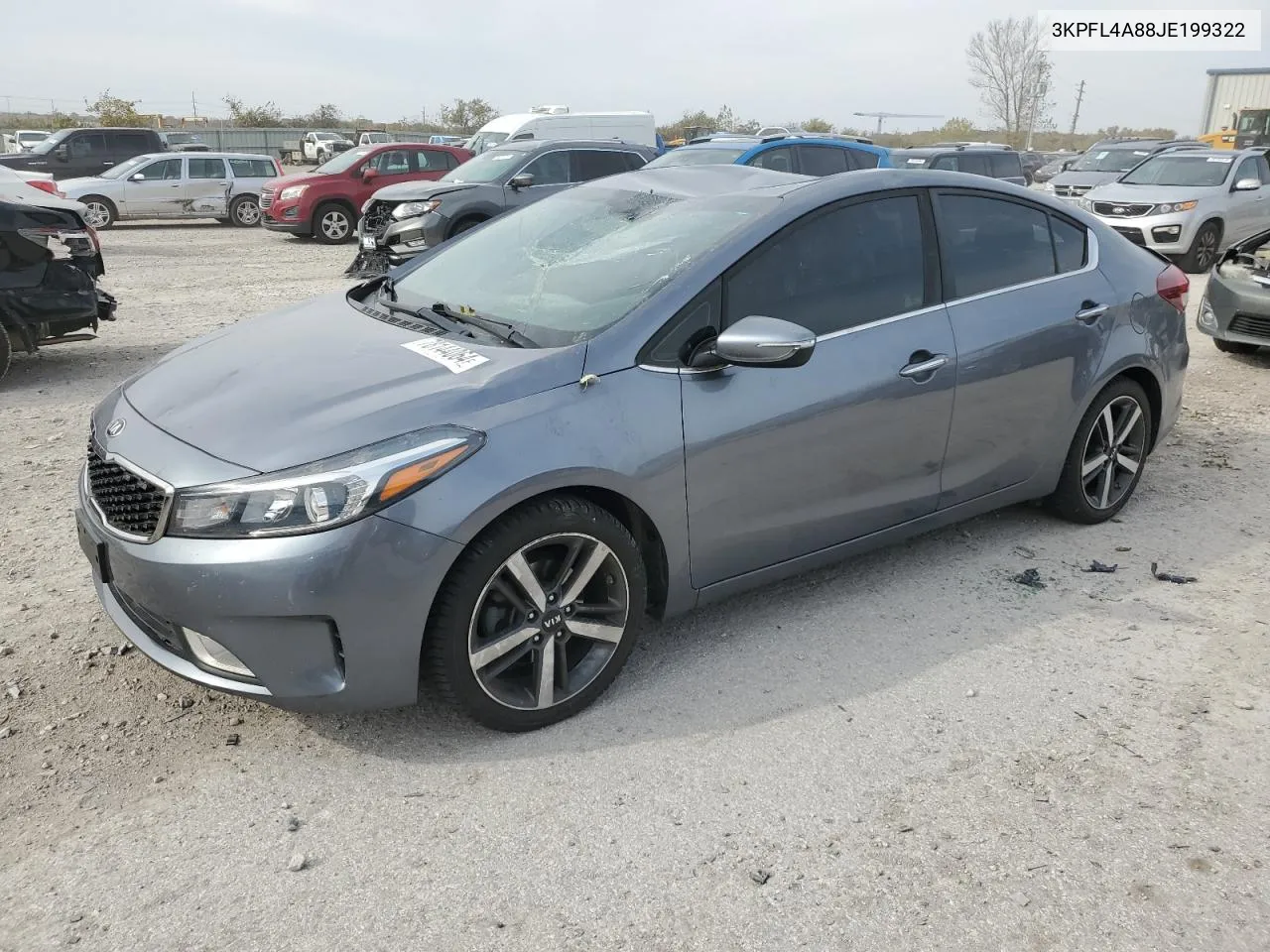 2018 Kia Forte Ex VIN: 3KPFL4A88JE199322 Lot: 78144064