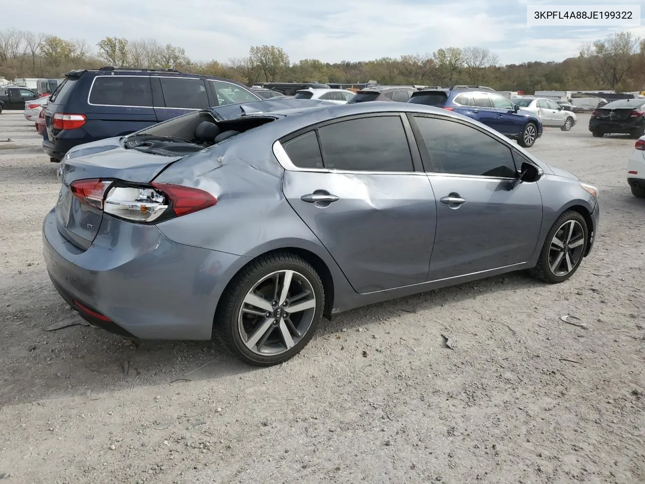 2018 Kia Forte Ex VIN: 3KPFL4A88JE199322 Lot: 78144064