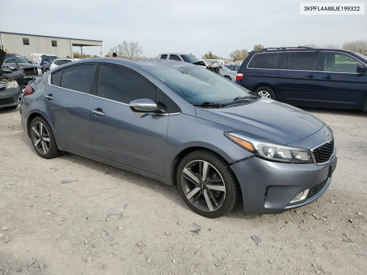 2018 Kia Forte Ex VIN: 3KPFL4A88JE199322 Lot: 78144064