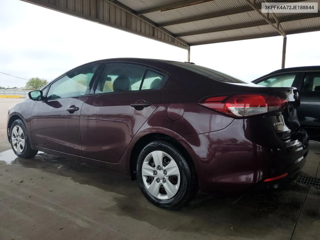 2018 Kia Forte Lx VIN: 3KPFK4A72JE188844 Lot: 78247584