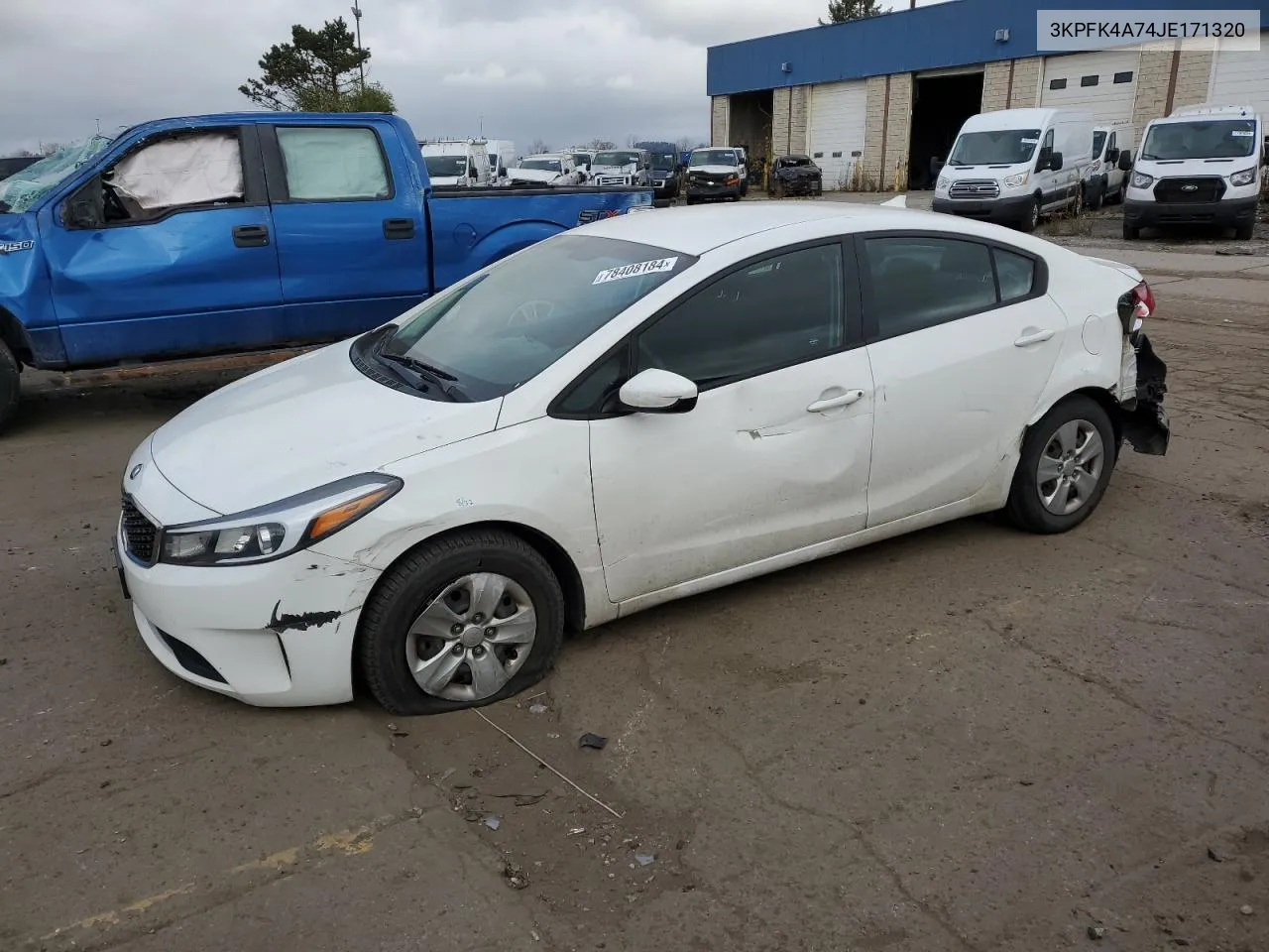 2018 Kia Forte Lx VIN: 3KPFK4A74JE171320 Lot: 78408184