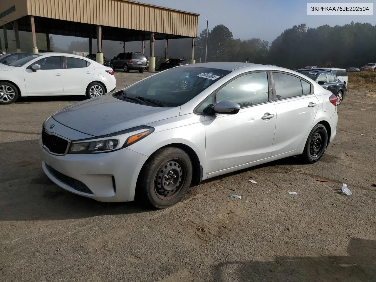 2018 Kia Forte Lx VIN: 3KPFK4A76JE202504 Lot: 78610404