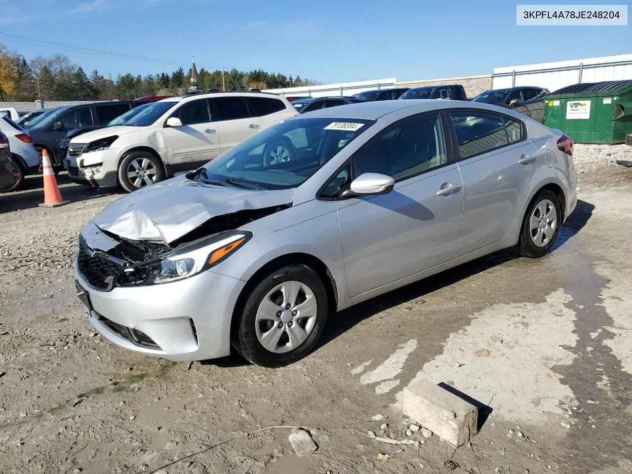 2018 Kia Forte Lx VIN: 3KPFL4A78JE248204 Lot: 79138304