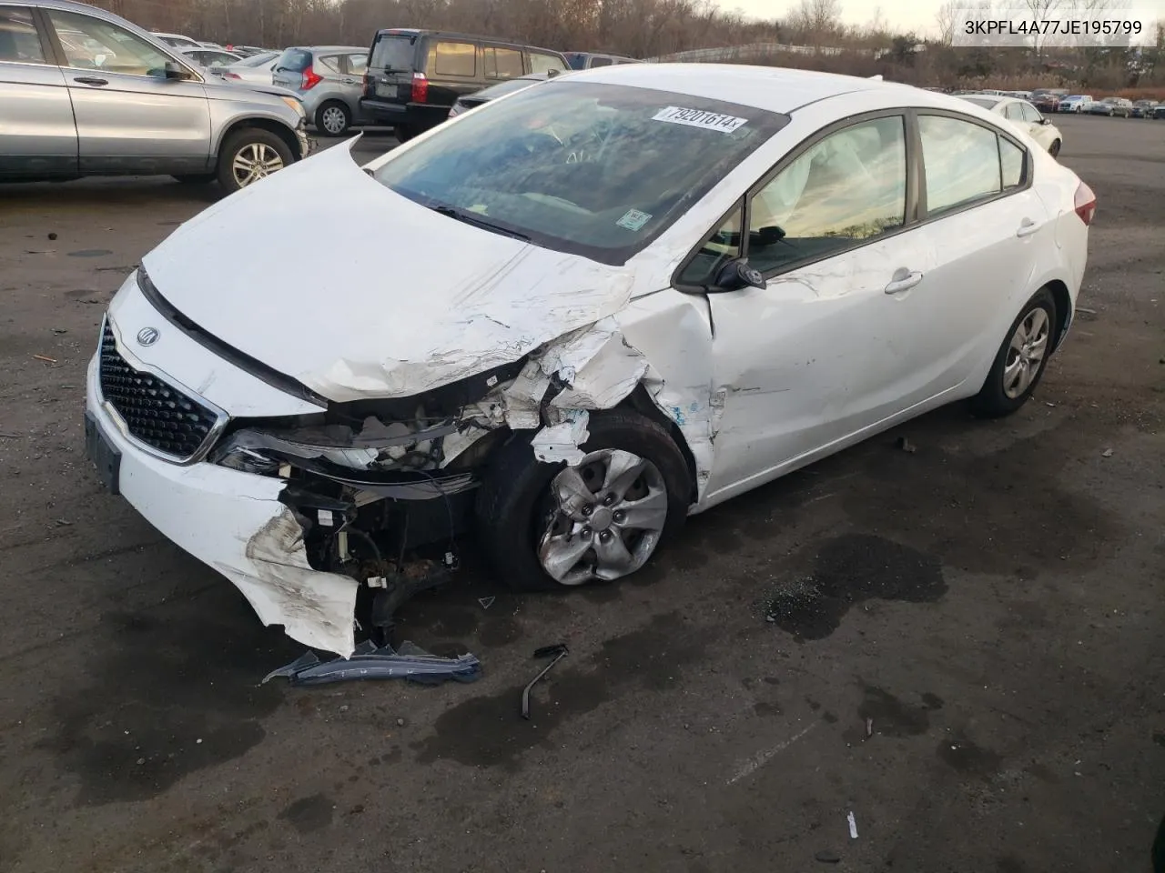 2018 Kia Forte Lx VIN: 3KPFL4A77JE195799 Lot: 79201614