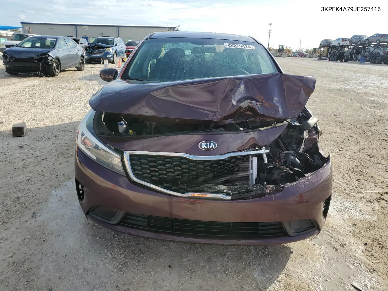 2018 Kia Forte Lx VIN: 3KPFK4A79JE257416 Lot: 80079424