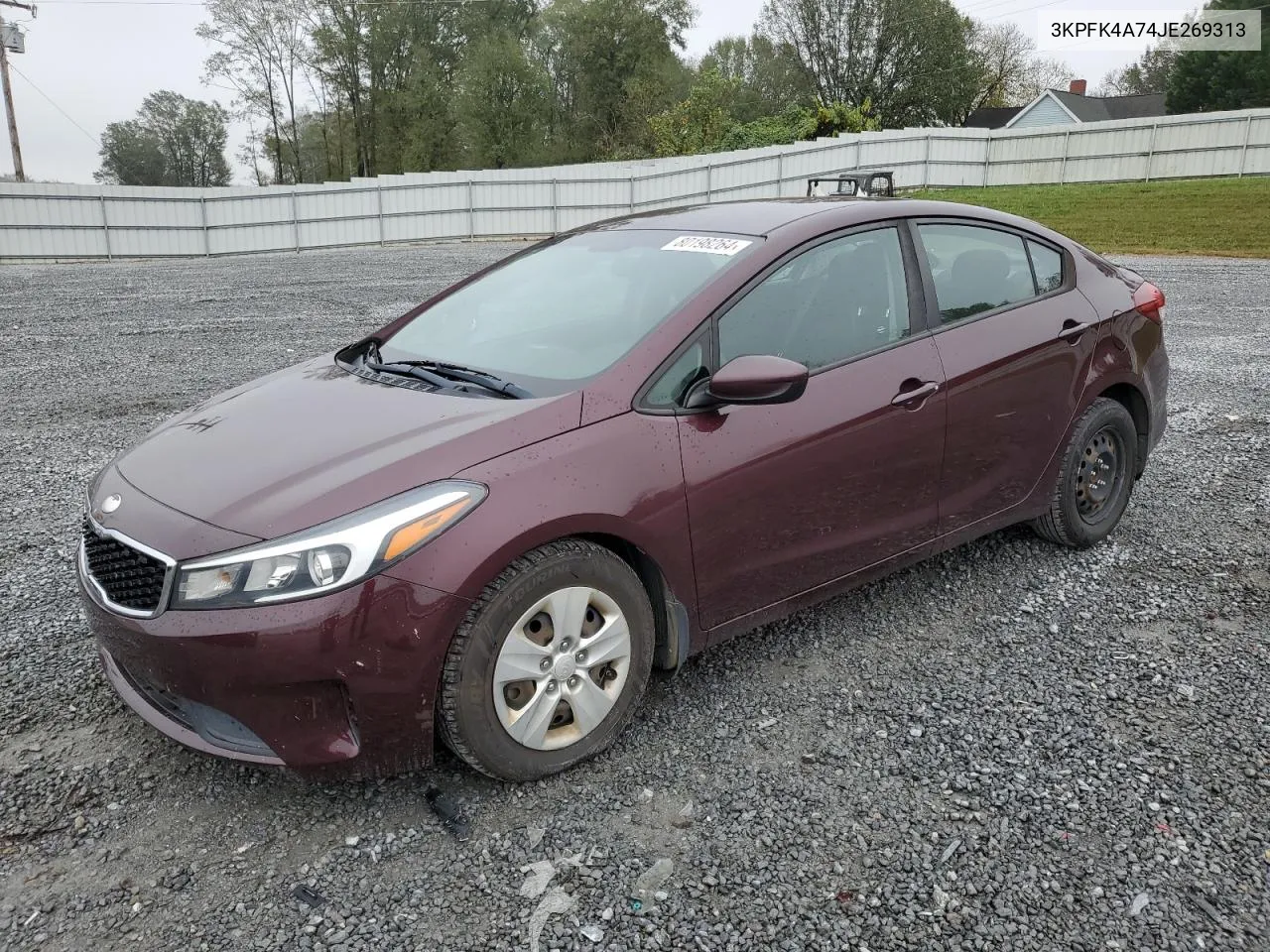 2018 Kia Forte Lx VIN: 3KPFK4A74JE269313 Lot: 80198264