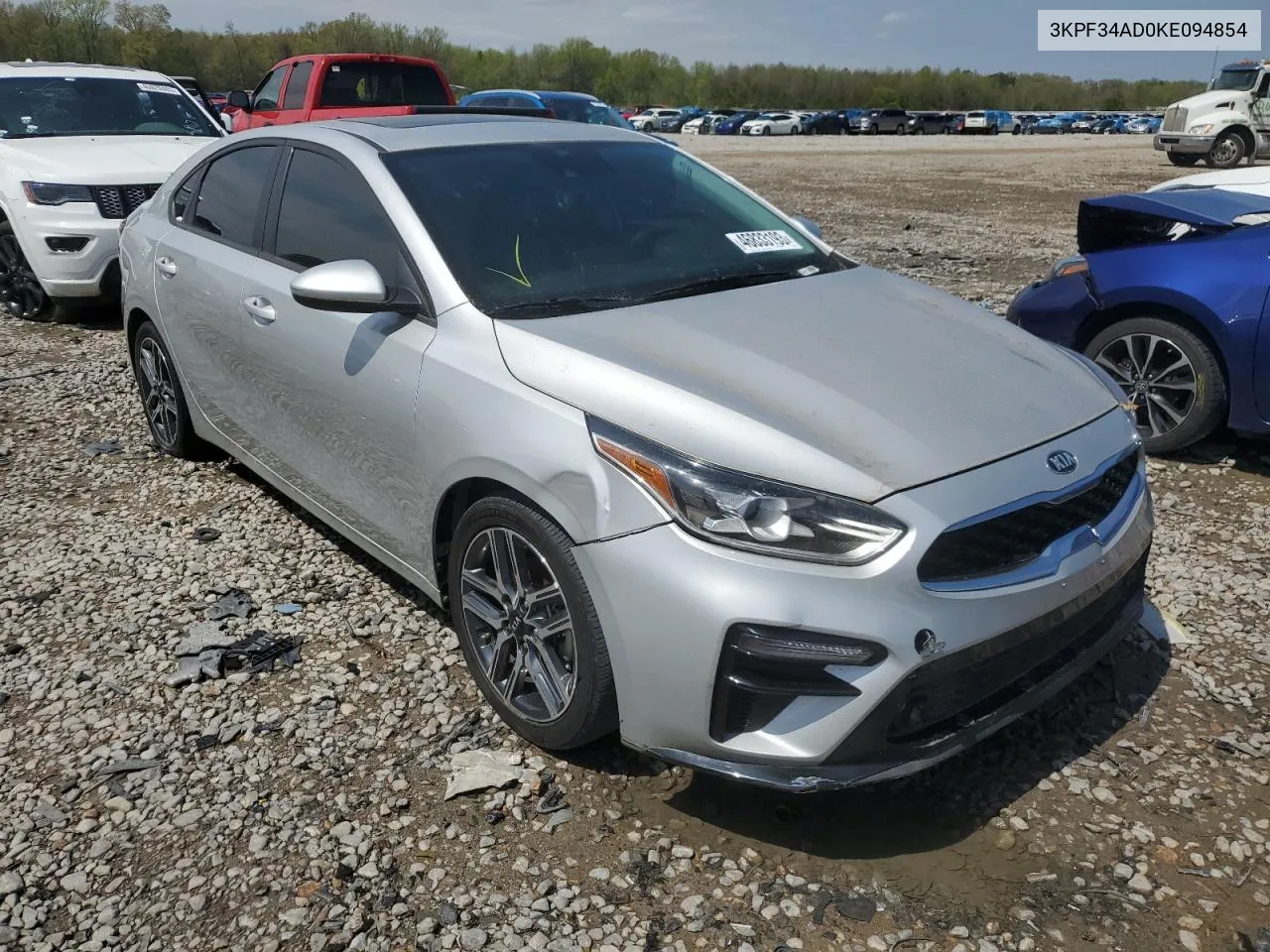 2019 Kia Forte Gt Line VIN: 3KPF34AD0KE094854 Lot: 50257414