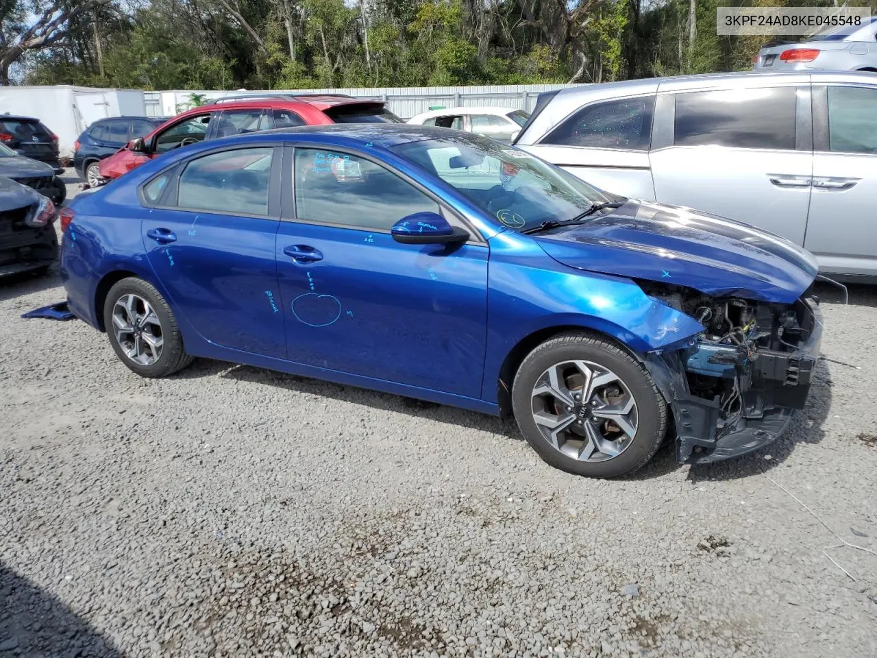 2019 Kia Forte Fe VIN: 3KPF24AD8KE045548 Lot: 53992784