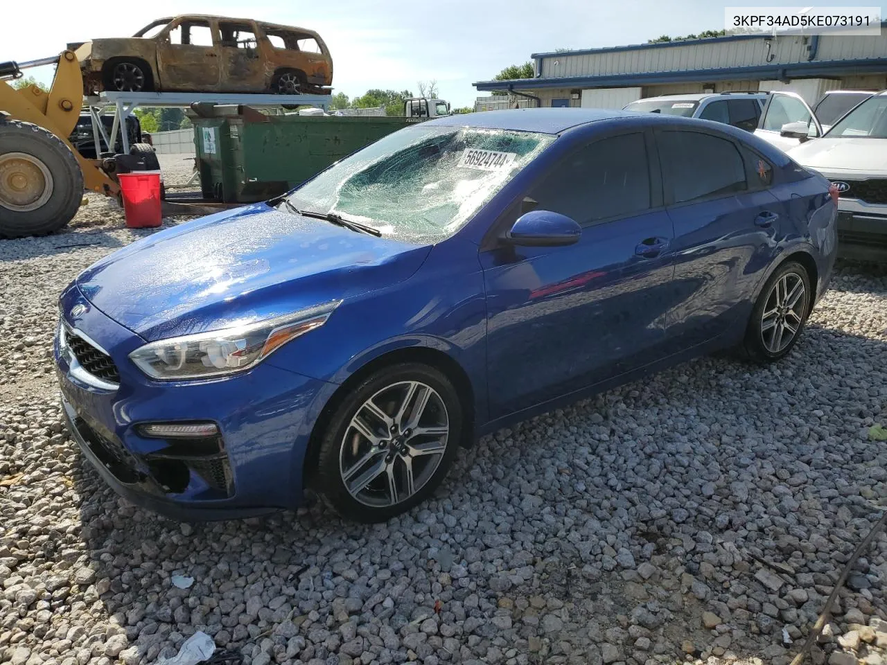 2019 Kia Forte Gt Line VIN: 3KPF34AD5KE073191 Lot: 56924744