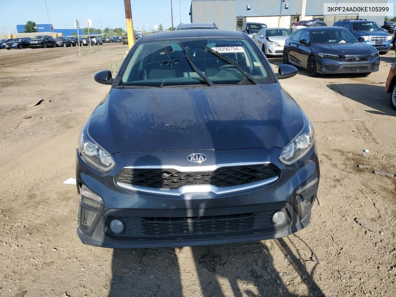 2019 Kia Forte Fe VIN: 3KPF24AD0KE105399 Lot: 59290794