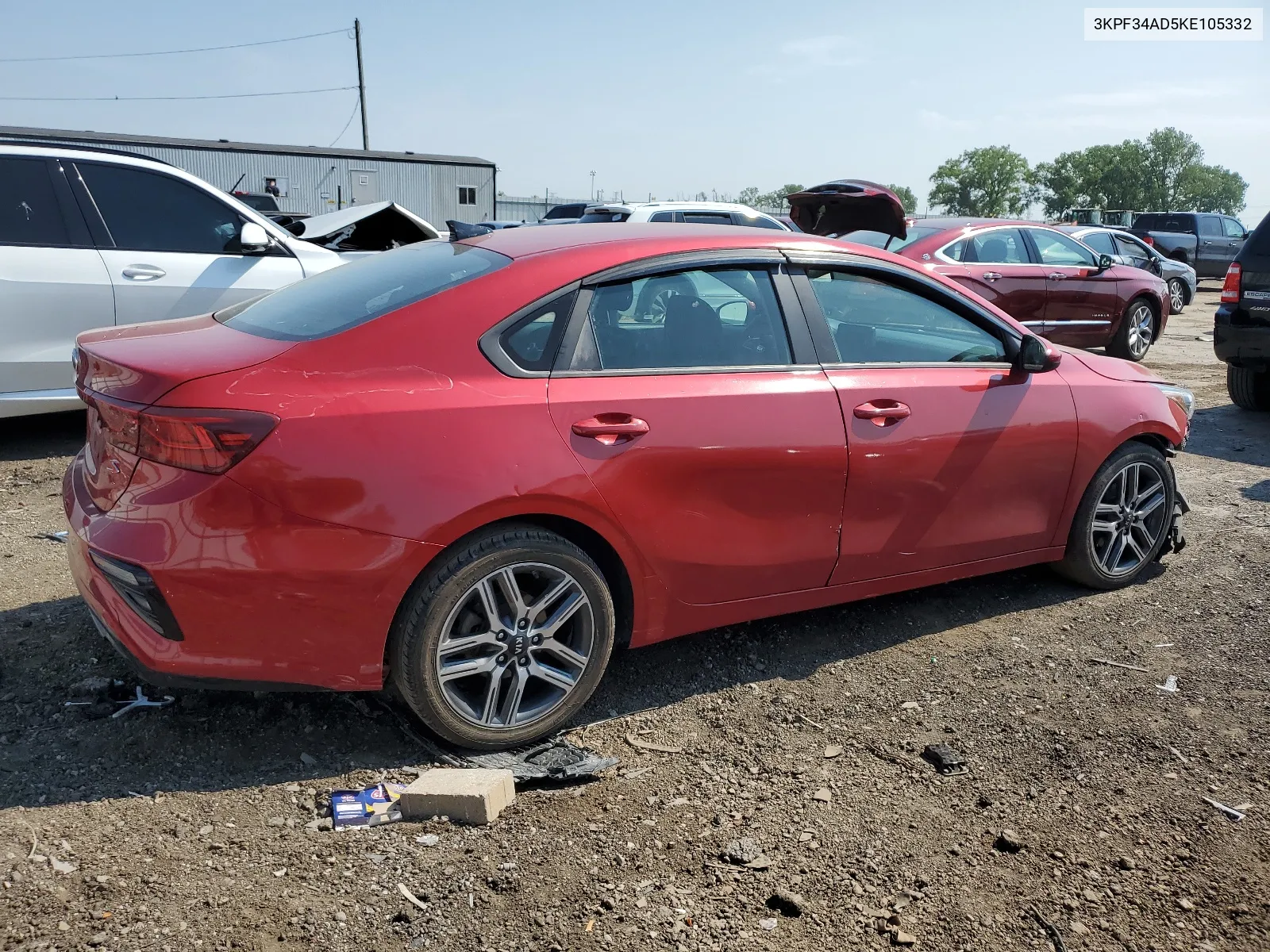 2019 Kia Forte Gt Line VIN: 3KPF34AD5KE105332 Lot: 59640264