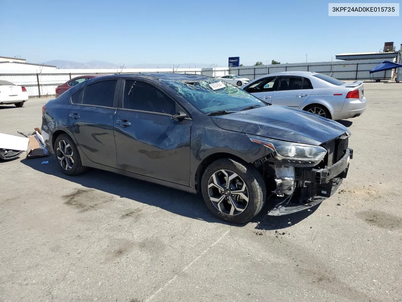 2019 Kia Forte Fe VIN: 3KPF24AD0KE015735 Lot: 60934564