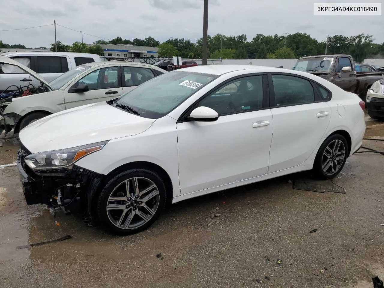 2019 Kia Forte Gt Line VIN: 3KPF34AD4KE018490 Lot: 61503164