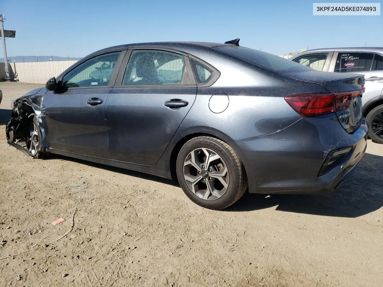 2019 Kia Forte Fe VIN: 3KPF24AD5KE074893 Lot: 62141634