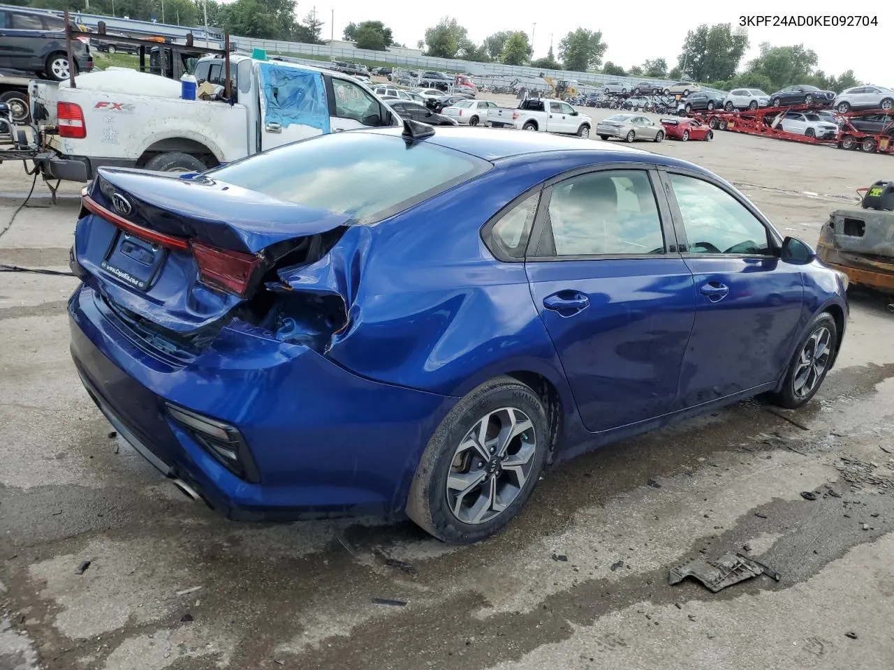 2019 Kia Forte Fe VIN: 3KPF24AD0KE092704 Lot: 62262204