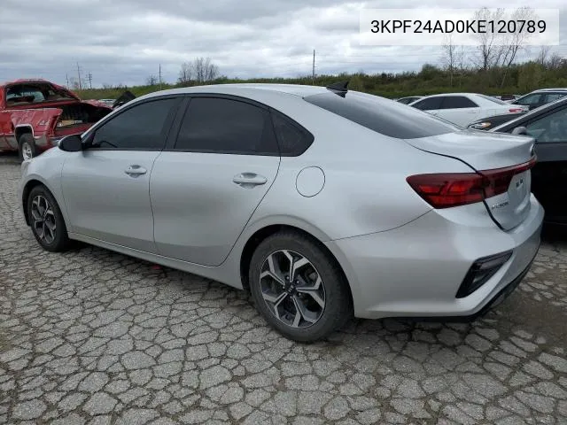 2019 Kia Forte Fe VIN: 3KPF24AD0KE120789 Lot: 62399934