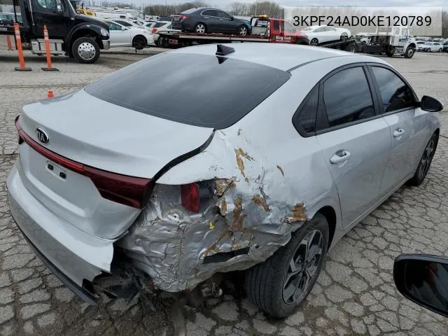 2019 Kia Forte Fe VIN: 3KPF24AD0KE120789 Lot: 62399934