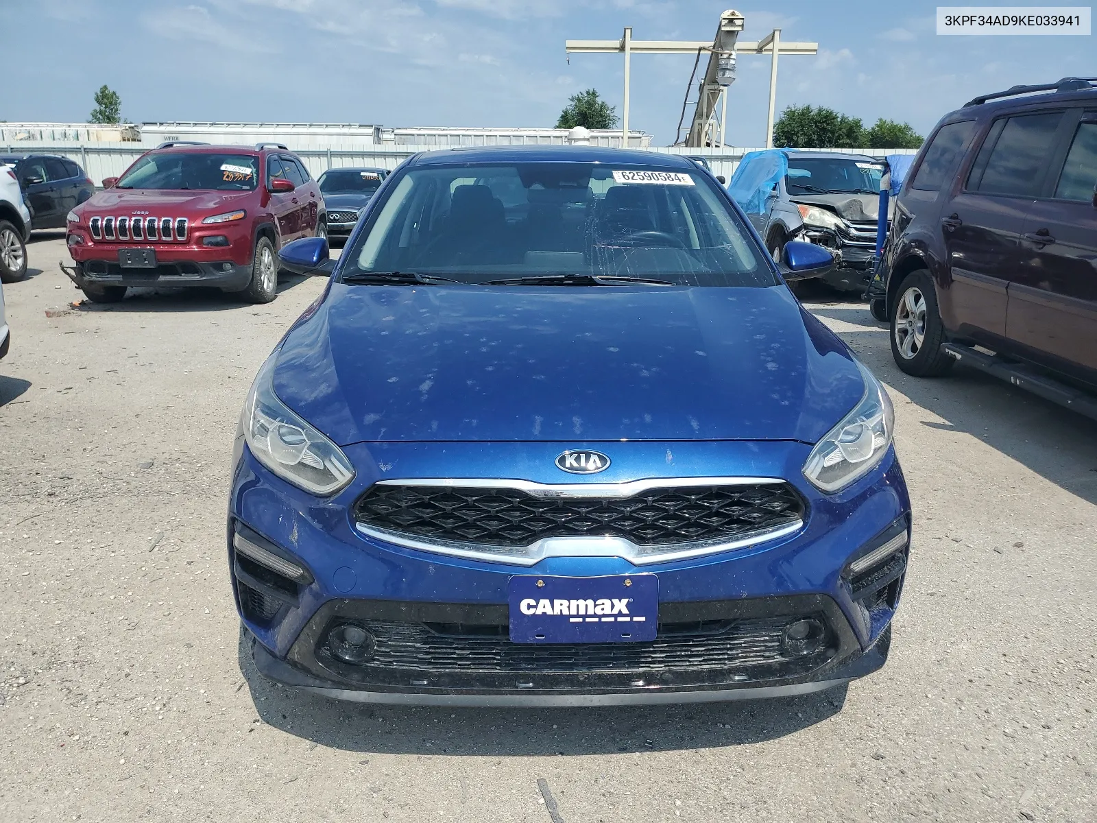 2019 Kia Forte Gt Line VIN: 3KPF34AD9KE033941 Lot: 62590584