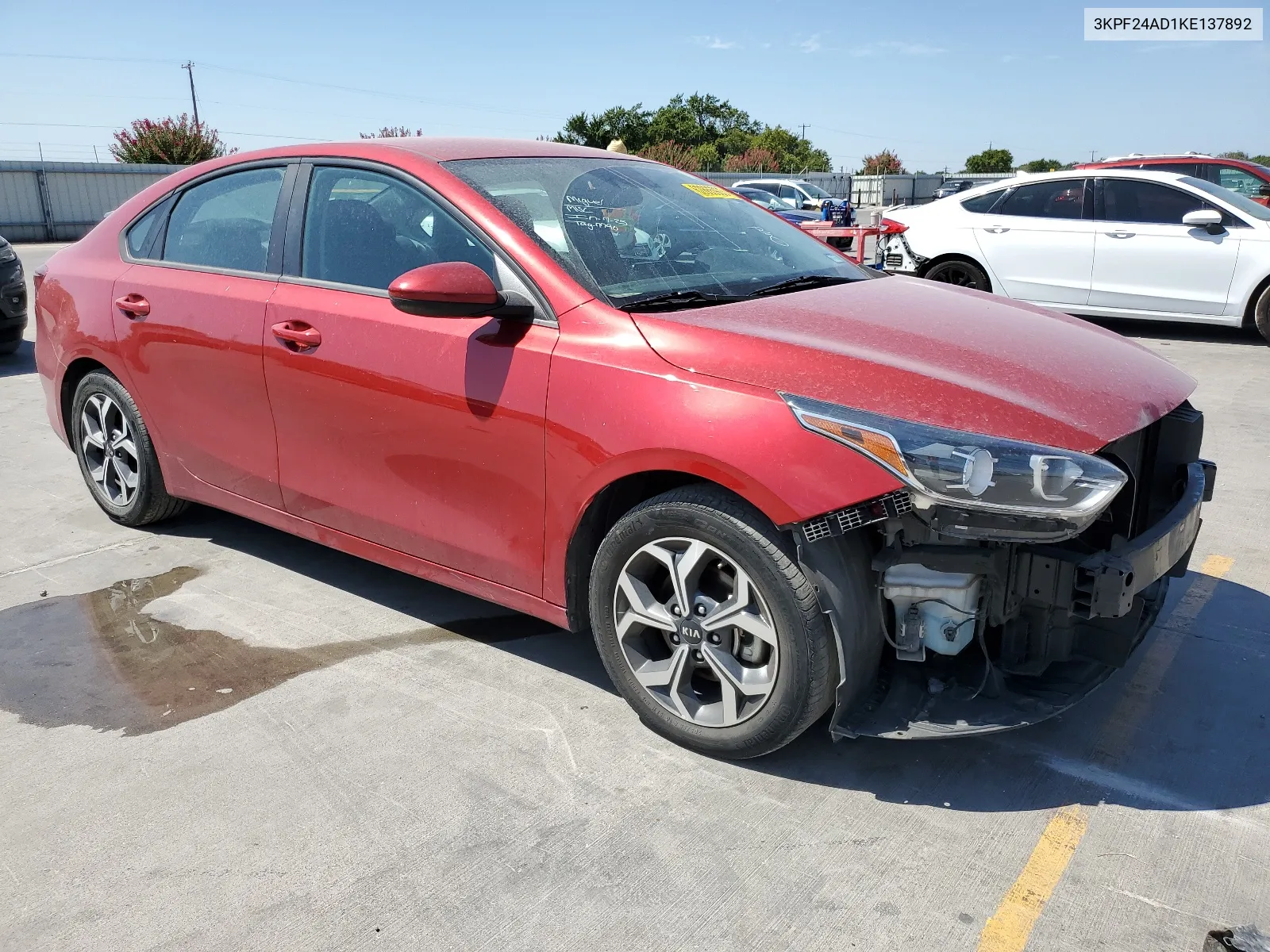 2019 Kia Forte Fe VIN: 3KPF24AD1KE137892 Lot: 62865903