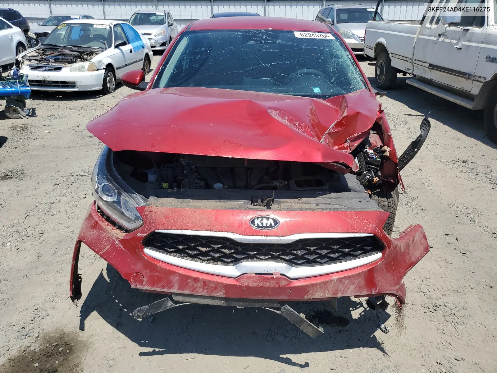 2019 Kia Forte Fe VIN: 3KPF24AD4KE116275 Lot: 62945264