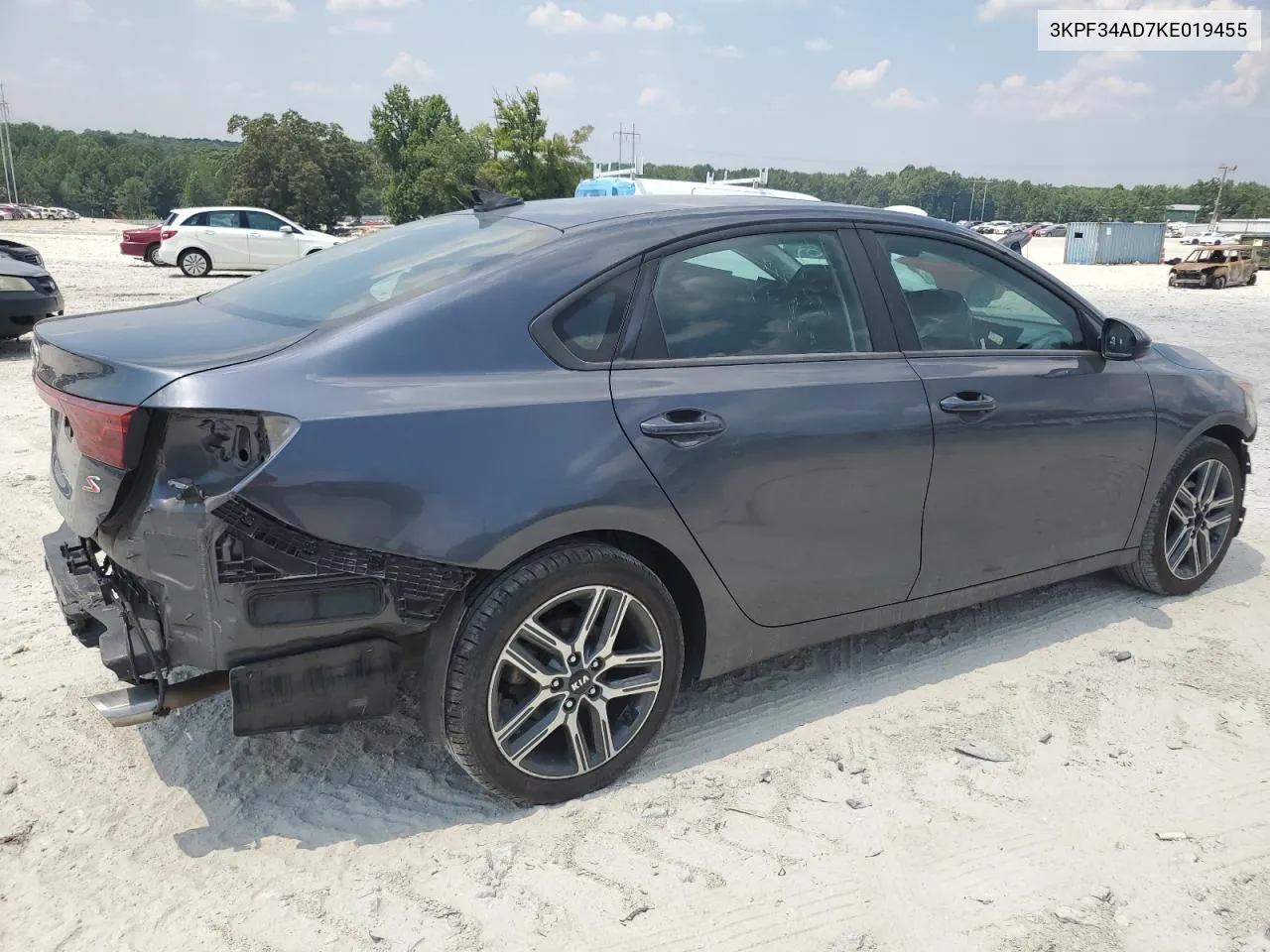 2019 Kia Forte Gt Line VIN: 3KPF34AD7KE019455 Lot: 63048854