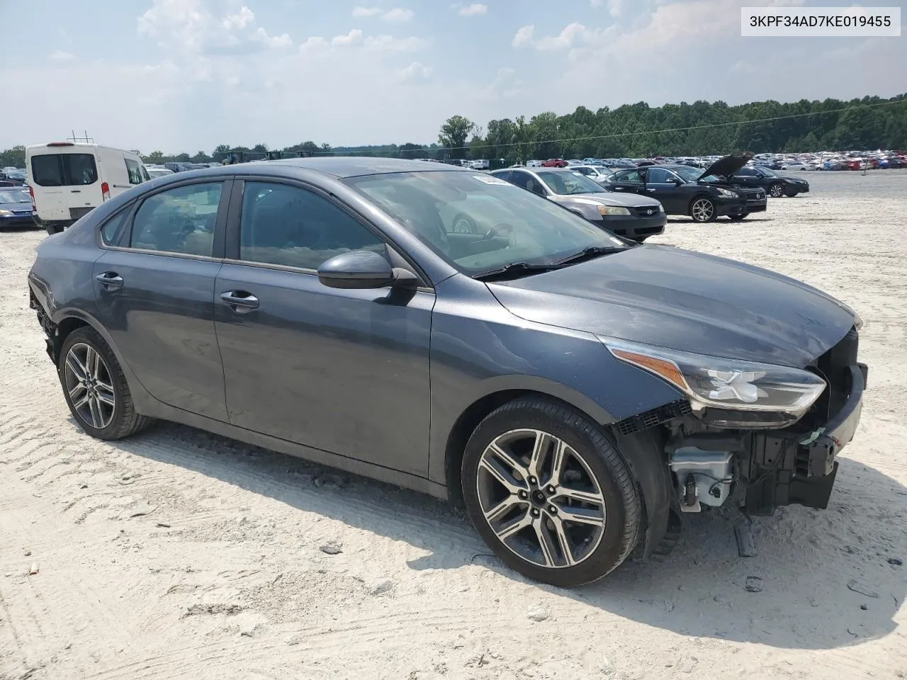 2019 Kia Forte Gt Line VIN: 3KPF34AD7KE019455 Lot: 63048854