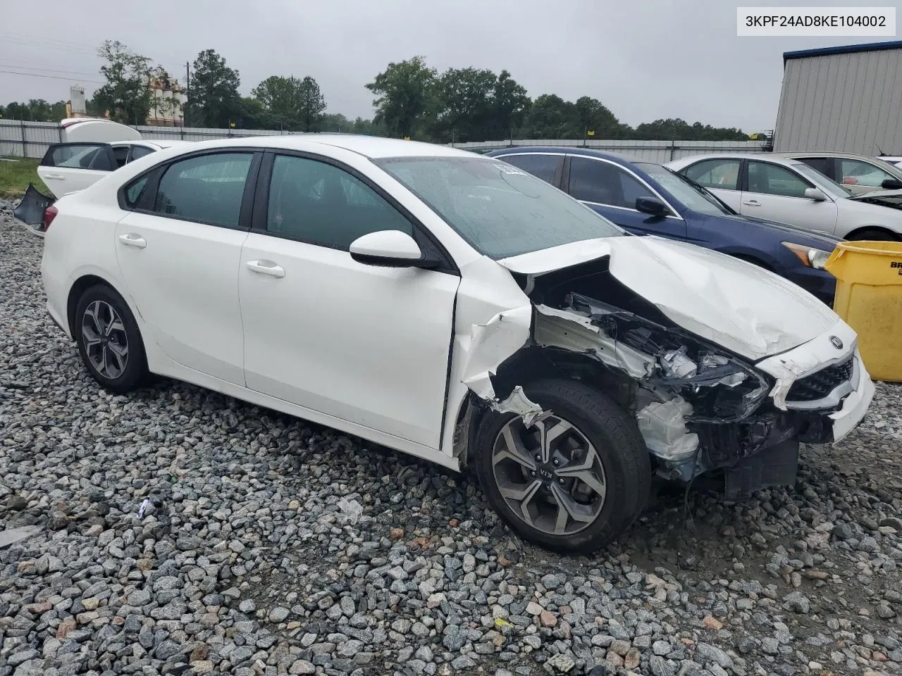 2019 Kia Forte Fe VIN: 3KPF24AD8KE104002 Lot: 63831414