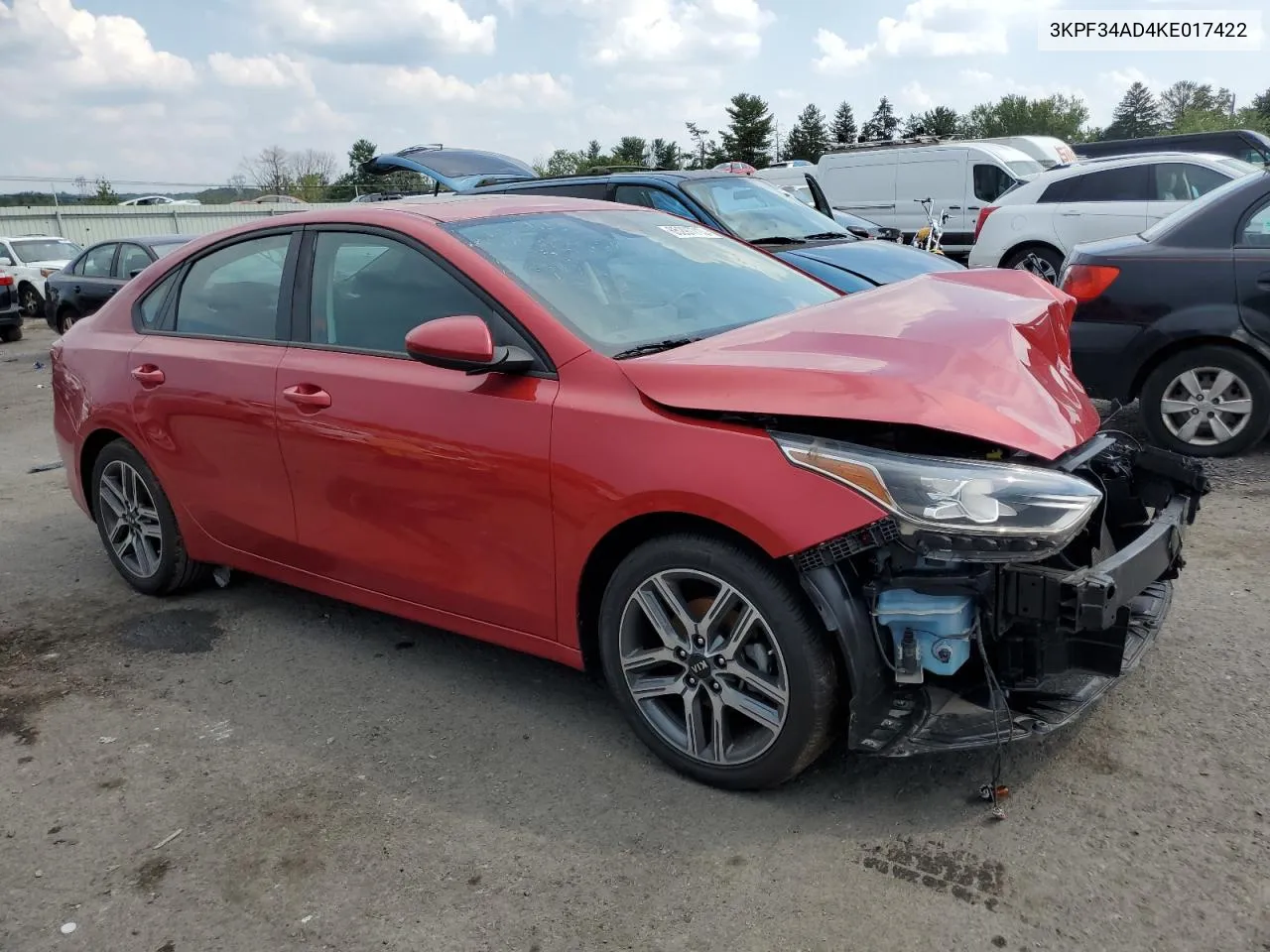 2019 Kia Forte Gt Line VIN: 3KPF34AD4KE017422 Lot: 65297713